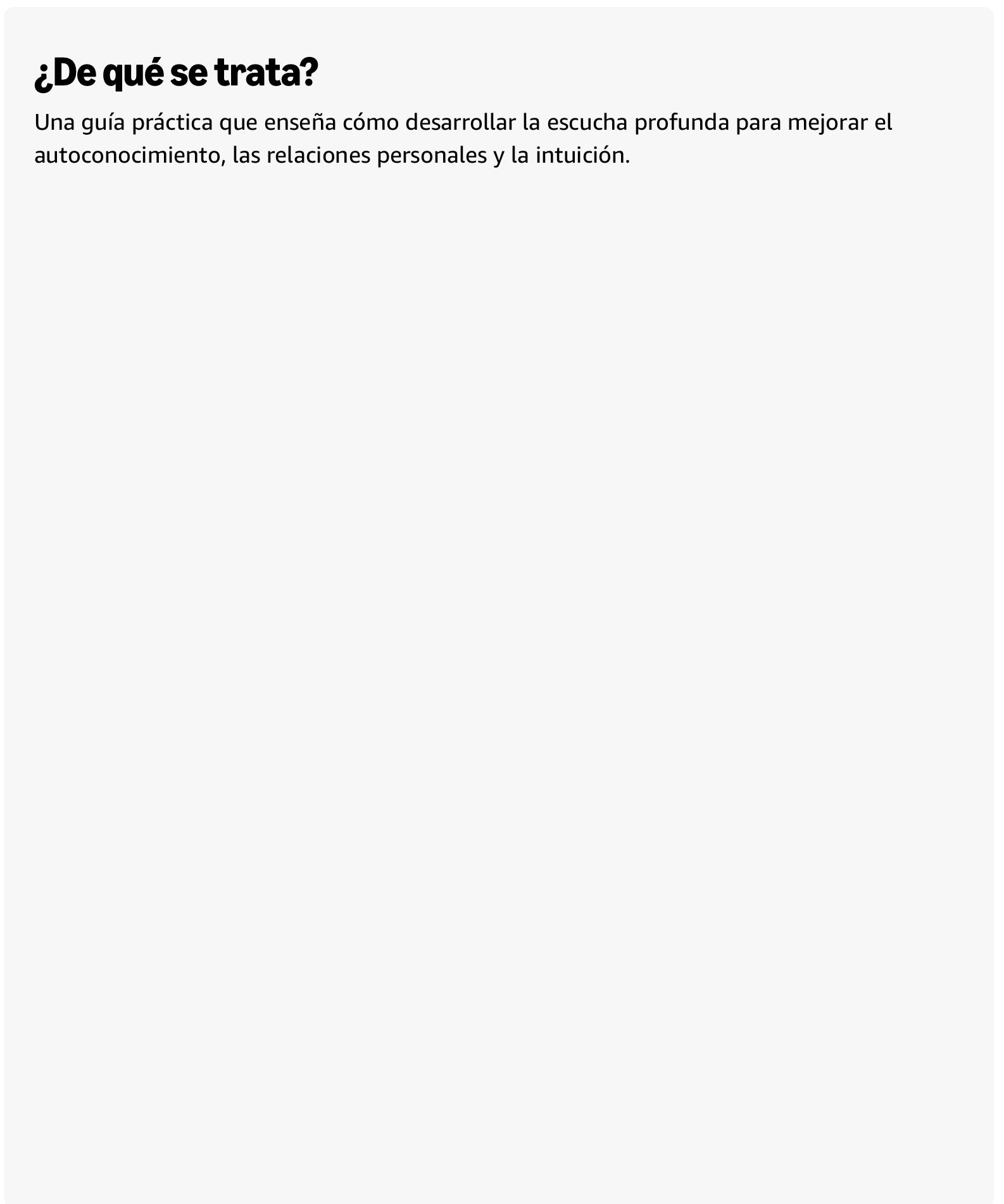El arte de escuchar(te)