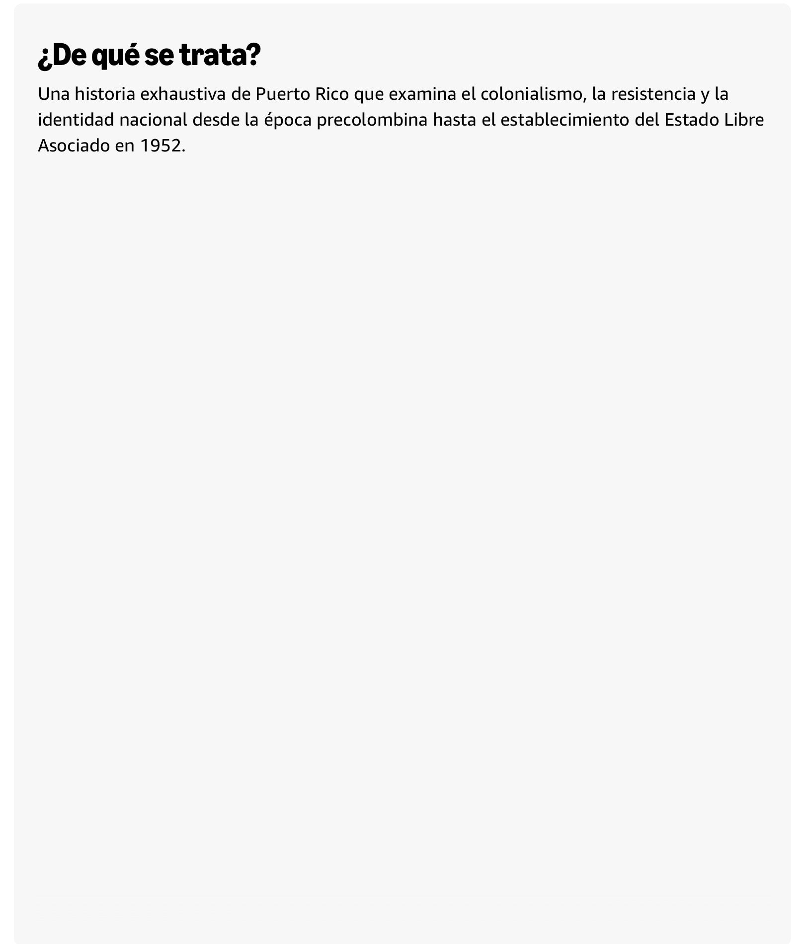 PUERTO RICO: HISTORIA DE UNA NACIÓN